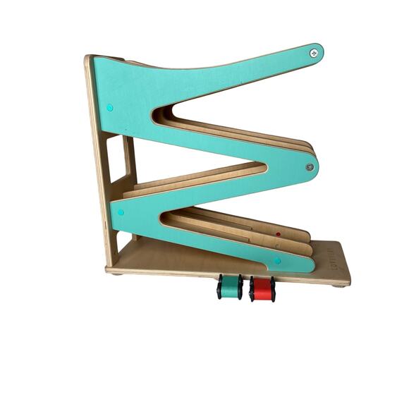 Lovevery Wooden Race and Chase Ramp with 2 Cars Adventurer Play Kit - Picture 1 of 9